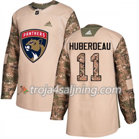 Florida Panthers tröja Jonathan Huberdeau 11 Adidas 2017-2018 Camo Veterans Day Practice Authentic - NHL Tröjor Herr